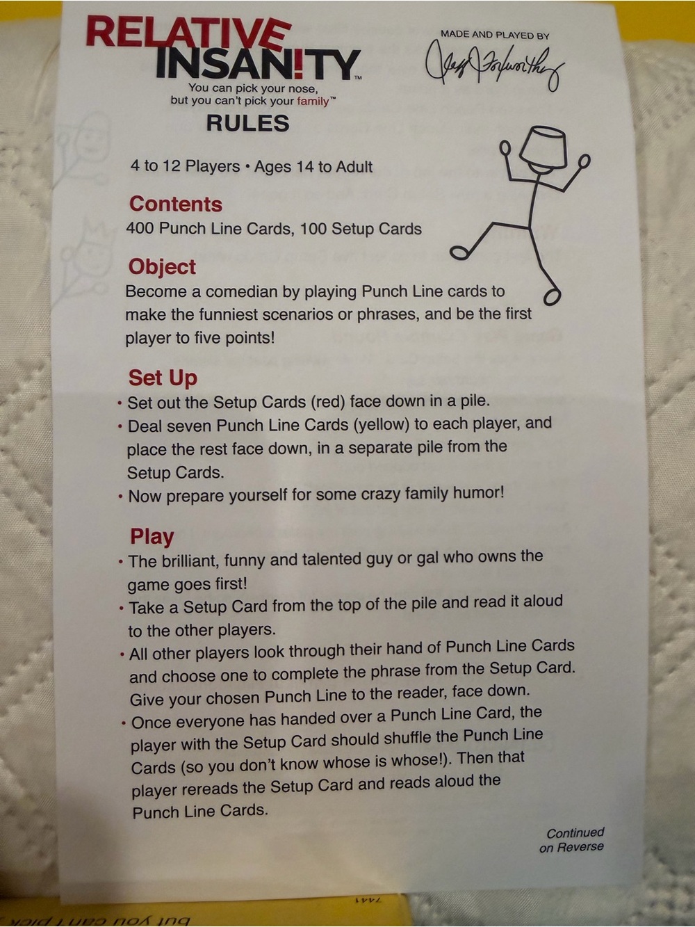 Relative Insanity game - Picture 3 of 6